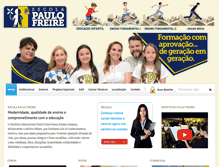 Tablet Screenshot of escolapaulofreire.com.br